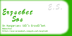 erzsebet sos business card